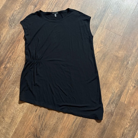 Eileen Fisher Black Asymmetrical Tunic - Picture 1 of 4